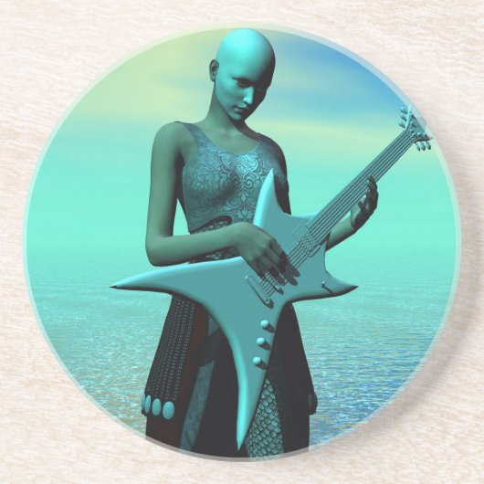Sad Guitar Getränkeuntersetzer (Vorne)