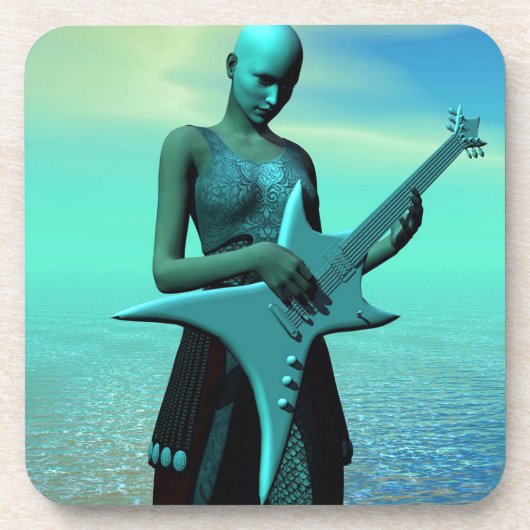 Sad Guitar Getränkeuntersetzer (Vorderseite)