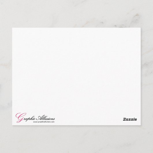 Sad Harlequin Doll Postkarte (Rückseite)