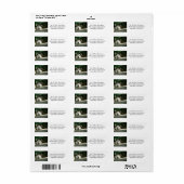 Sad Hund Rücksendeadresse Mail Labels Stickers (Vorne)
