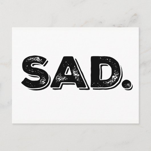 SAD Ides of Trump Protest Postcard Postkarte (Vorderseite)