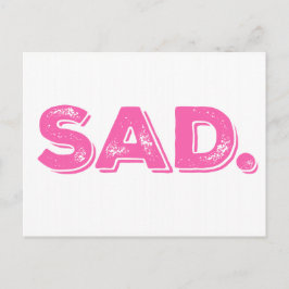 SAD Ides Trumps rosa Protest Postkarte