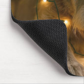 Sad Irish Wolfhound Tangled In Holiday Lights Mousepad (Ecke)