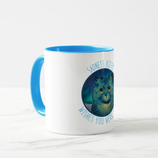 SAD KITTY CAT COFFEE-TASSE TASSE (Vorderseite Links)