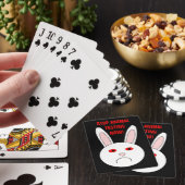 Sad Lab Rabbit Animal Testing Playing Cards Spielkarten (In Situ)