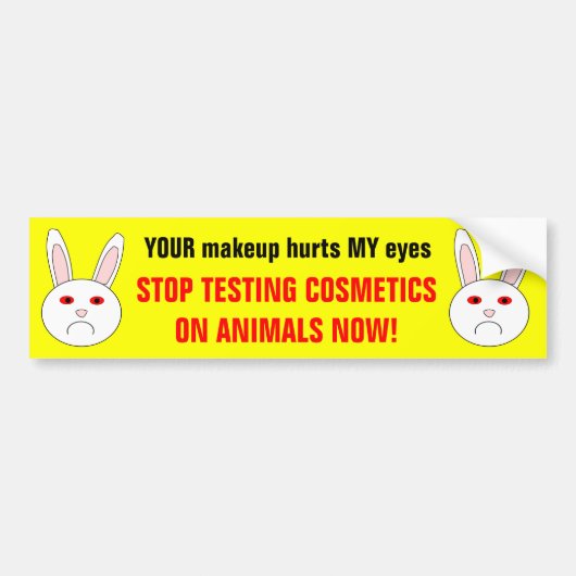 Sad Labrador Rabbit Autoaufkleber (Vorne)