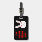 "Sad Labrador Rabbit Custom Luggage"-Tag Gepäckanhänger (Vorderseite vertikal)