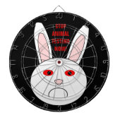 Sad Labrador Rabbit Dartboard Dartscheibe (vorne)