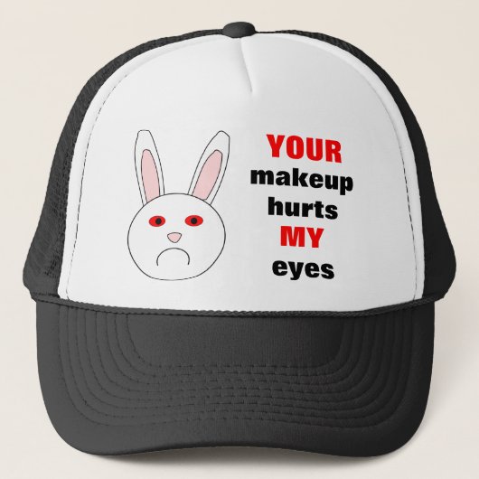 Sad Labrador Rabbit Hat Truckerkappe (Vorderseite)