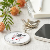 Sad Labrador Rabbit Schlüsselanhänger (Seite)