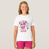 Sad Lion Cub - Soft Pastell Cry Lion T - Shirt (Vorne ganz)