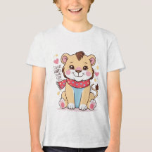 Sad Lion Cub - Soft Pastell Cry Lion T - Shirt