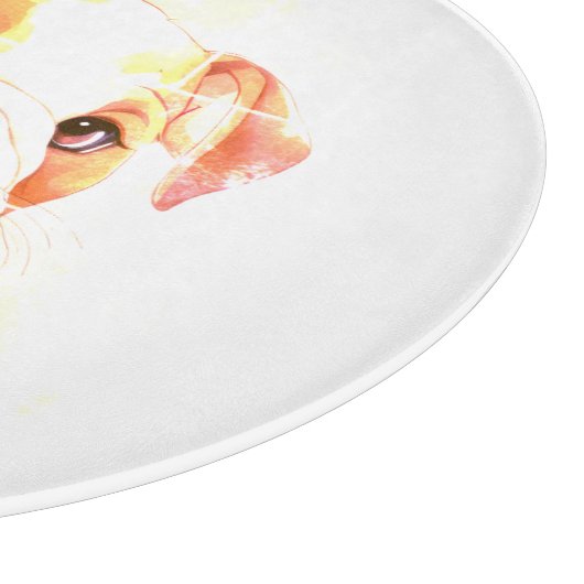 Sad little Bulldog Schneidebrett (Ecke)