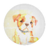 Sad little Bulldog Schneidebrett (Vorderseite)