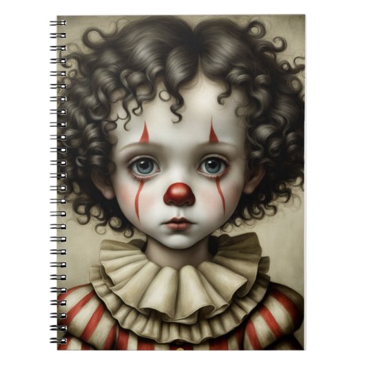 Sad Little Clown | Notebook-Journal Notizblock (Vorderseite)