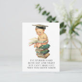 Sad Little Graduate Postkarte (Stehend Vorderseite)