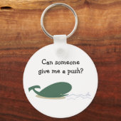 Sad little whale quote question funny animals schlüsselanhänger (Vorderseite)