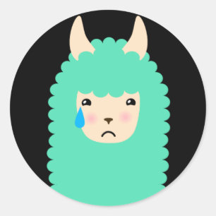 Sad Llama Emoji Stickers