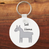 Sad Llama Schlüsselanhänger (Vorderseite)