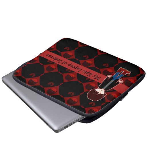 Sad Lonely Emo Boy Laptopschutzhülle (Vorne Knopf)