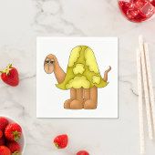 Sad Looking Turtle Napkins Serviette