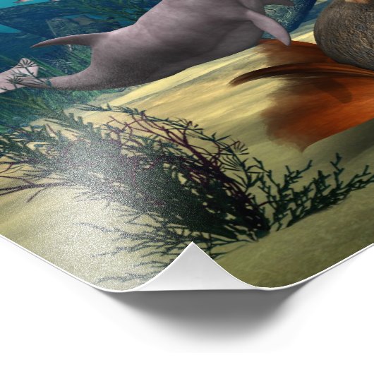 Sad Mermaid Fotodruck (Ecke)