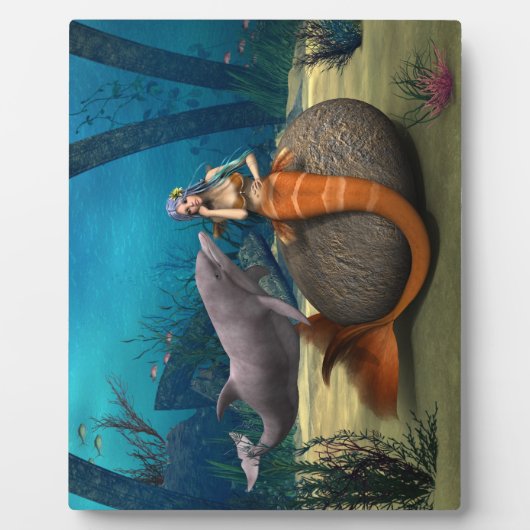 Sad Mermaid Fotoplatte (Vorderseite)