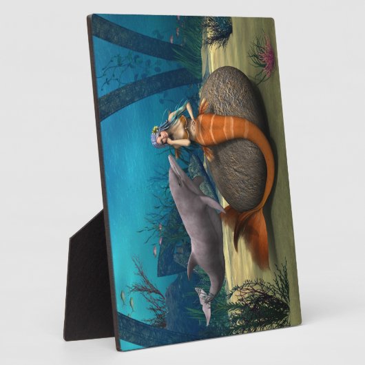 Sad Mermaid Fotoplatte (Seite)