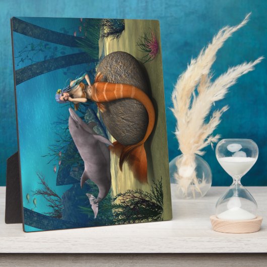 Sad Mermaid Fotoplatte (Seite)