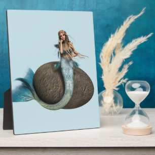 Sad Mermaid Fotoplatte