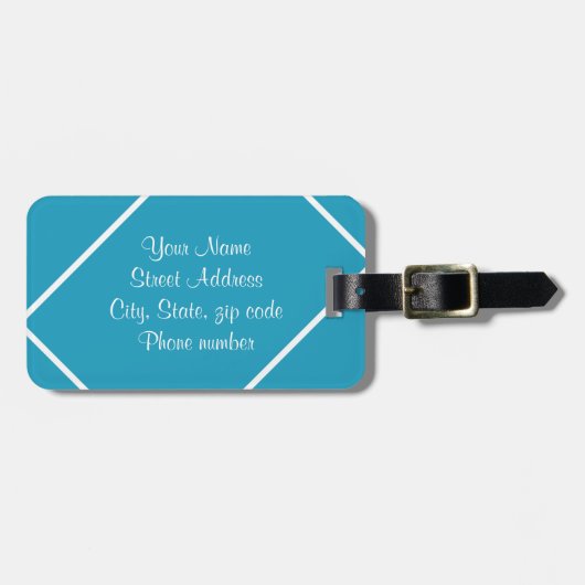 Sad Mermaid Gepäckanhänger (Vorderseite horizontal)