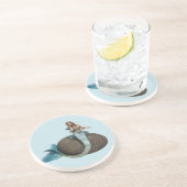 Sad Mermaid Getränkeuntersetzer (Seite)