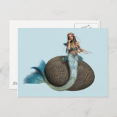 Sad Mermaid Postkarte (Vorne/Hinten)