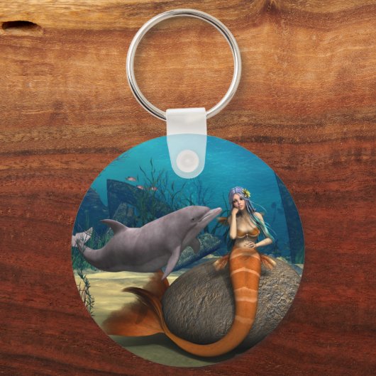 Sad Mermaid Schlüsselanhänger (Vorderseite)