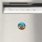 Sad Mermaid und Dolphin Magnet (In Situ (Geschirrspüler))