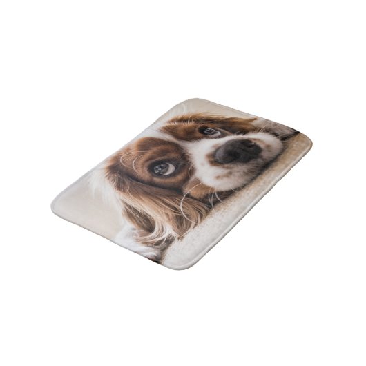 Sad-Mit Augen Cocker Spanierhund Badematte (Schrägansicht)