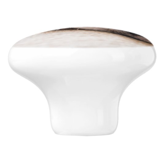 Sad-Mit Augen Cocker Spanierhund Keramikknauf (Seitenansicht)