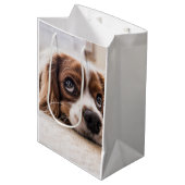 Sad-Mit Augen Cocker Spanierhund Mittlere Geschenktüte (Vorderseite Schrägansicht)