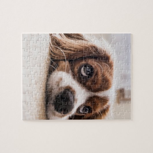 Sad-Mit Augen Cocker Spanierhund Puzzle (Horizontal)
