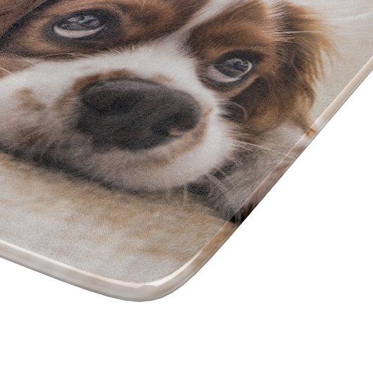 Sad-Mit Augen Cocker Spanierhund Schneidebrett (Ecke)