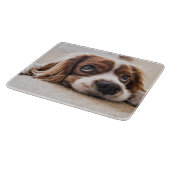 Sad-Mit Augen Cocker Spanierhund Schneidebrett (Ecke)