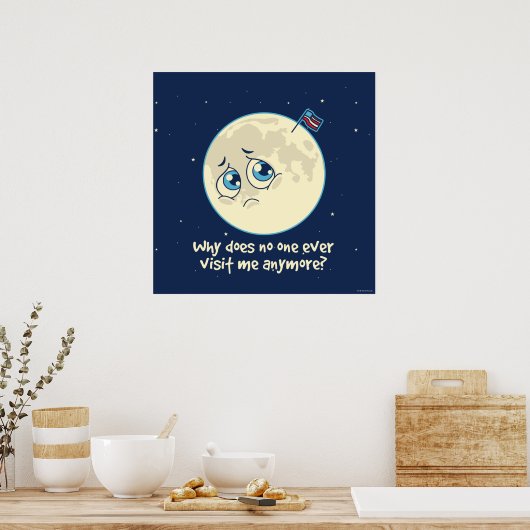 Sad Moon Poster (Küche)