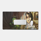 Sad Mummy Gaming Desktop | Maßgeschneiderte Schrei Schreibtischunterlage (Tastatur & Maus)