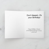 Sad Obama Geburtstagskarte Karte (Innenseite)