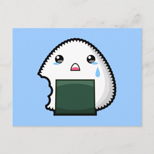 Sad Onigiri Postkarte (Vorderseite)