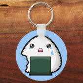 Sad Onigiri Schlüsselanhänger (Vorderseite)