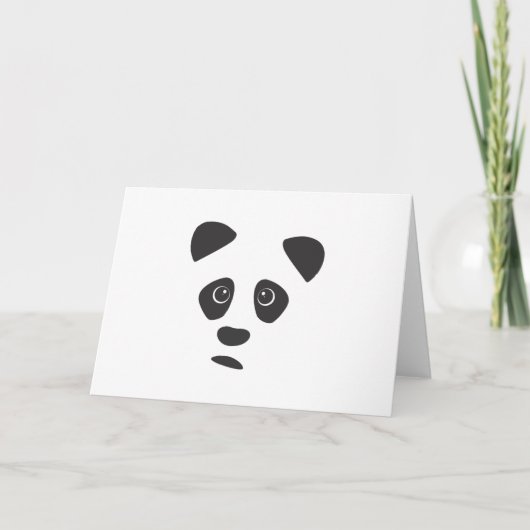 Sad Panda Karte (Vorderseite)