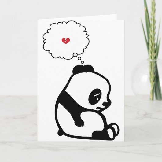 Sad Panda Karte (Vorderseite)