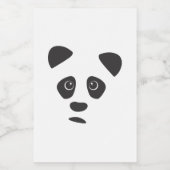 Sad Panda Lebensmitteletikett (Einzelnes Label)