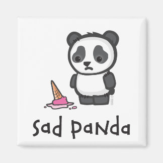 Sad Panda Magnet